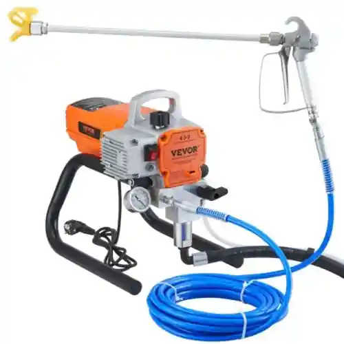 VEVOR Farbspritzgerät, Airless-Pumpe mit Pistole und blauem Hochdruckschlauch